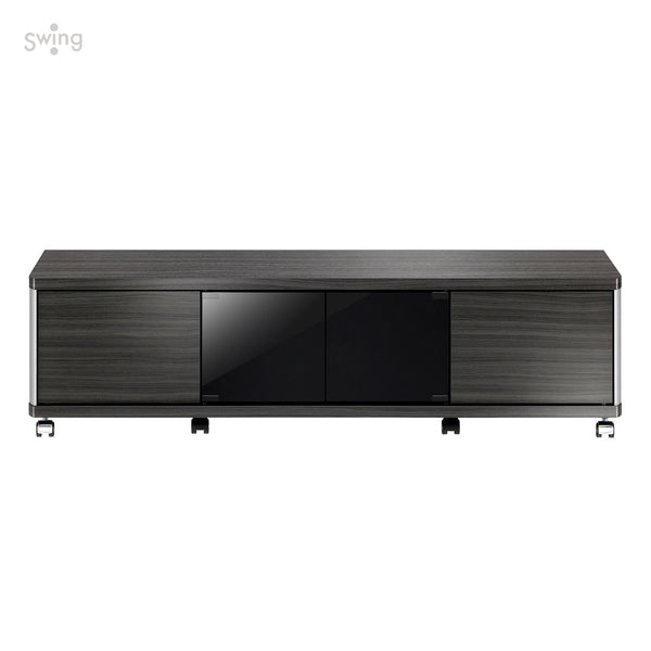 AS-GD1400L キャスター付きテレビ台 幅約140㎝ アッシュグレー ロータイプ